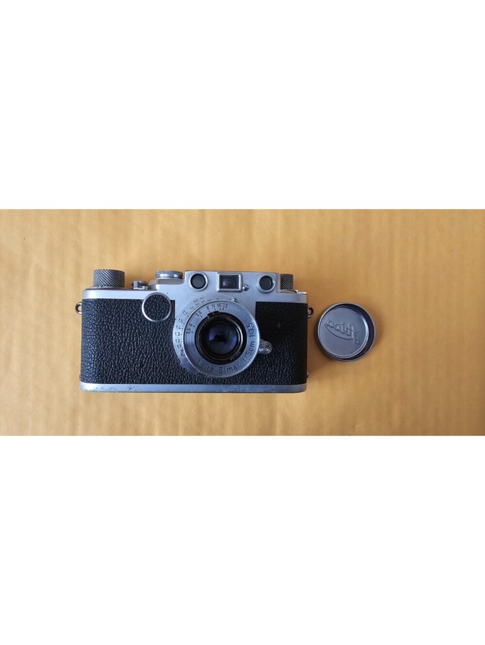 Leica IIf Red Dial Rangefinder Film Camera 1955 with Manual and Leitz Elmar Lens